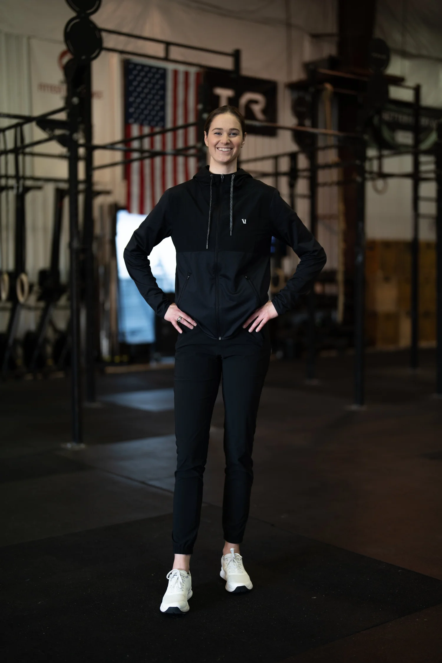 Eva Poznanski smiling in a fitness facility